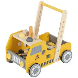 Costway Lauflernwagen Gelb , Holz , 31x42x41 cm , Spielzeug, Kinderküchen