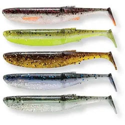 Savage Gear Kunstköder CRAFT BLEAK - CLEAR o. DARK W Mix 5Pcs Pearl Yellow Motoroil UV usw., (Spar-Set), Flankendes und ausbrechendes Laufverhalten weiß 7 cm