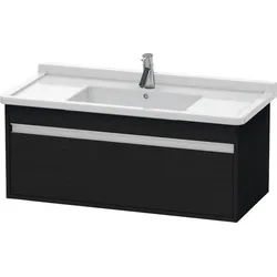 Duravit Ketho Waschtischunterbau wandhängend Eiche Schwarz Matt 1000x455x410 mm - KT666501616 KT666501616