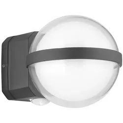 GLOBO LIGHTING Außen-Wandleuchte, LED-Leuchtmittel fest verbaut, Außenleuchte LED Wandleuchte Eingangsleuchte leuchtet in 2-Richtungen schwarz