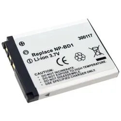 Akku für Sony CYBERSHOT DSC T900, Typ NP-BD1/ NP-FD1, 520 mAh