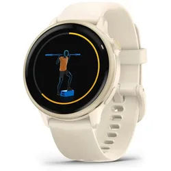 Garmin vívoactive 6 Smartwatch (3,04 cm/1,2 Zoll, Garmin) beige|braun