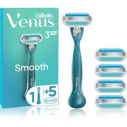 Gillette Venus Smooth Rasierer + Rasierklingen 5 St.