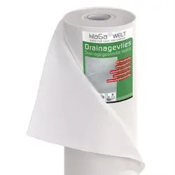 HaGa Bodenschutzvlies DRAINAGEVLIES in 2m Breite Trennvlies Draines, Drainage-Geotextilvlies, Faservlies, Trennvlies, Vlies, Kiesunterlage 200 cm x 100 cm