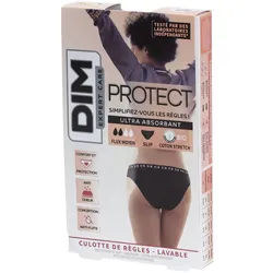 DIM Protect Waschbarer Menstruationsslip - Slip - Bio-Baumwolle - Mittlerer Fluss - 40/42