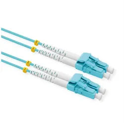 VALUE LWL-Kabel 50/125μm OM3, LC/LC Glasfaserkabel, (200.0 cm), LSOH, Low-Loss blau
