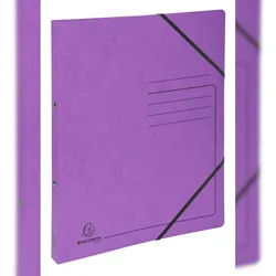 Exacompta 542558E 10x Ringhefter 2 Ringe 15mm, Colorspan-Karton bedruckt - A4 - Violett