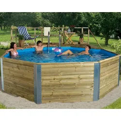 Weka Massivholzpool 593 B Gr. 2, Sparset - 45 mm - 471 x 571 cm inkl. gratis Abdeckplane im Wert von 219,99 €