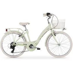 MBM Kinderfahrrad New Primavera 24 Zoll, SHIMANO 6-Gang Kettenschaltung, Citybike New Primavera 24 Zoll grün