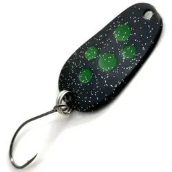 Troutwerk Kunstköder Troutwerk Spoon 3g 2,8cm - Forellenblinker grün|schwarz