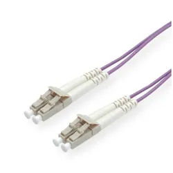 ROLINE LWL-Kabel 50/125μm OM4, LC/LC Glasfaserkabel, (300.0 cm) lila