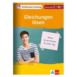Schulbuch 10-Minuten-Training Mathematik Gleichungen lösen 7. - 10. Klasse Klein diverse weiß