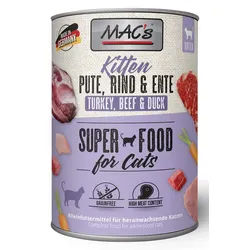 MAC ́s Cat Kitten Pute/Rind & Ente 6x400 g