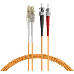 EFB O0321.0,5 - Duplex Jumper LC-ST 50/125μ, OM2, LSZH, orange, 2 mm, 0,5 m