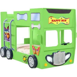 Livetastic Autobett , Grün , Textil , Buche , vollmassiv , 90x190 cm , Baby & Kindermöbel, Kinderzimmer & Jugendzimmer, Kinderbetten, Kinderbetten & Jugendbetten
