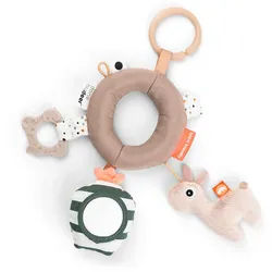 Greifling , Sandfarben , Kunststoff, Textil , 21x3x25 cm , Spielzeug, Babyspielzeug, Greiflinge & Rasseln