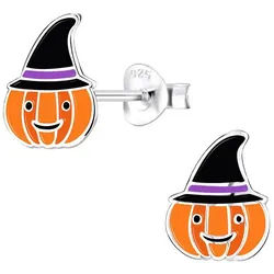 Order & Smile Schmuck Paar Ohrstecker Halloween Ohrringe Silber 925 Kinder Ohrstecker bunt