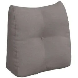 vidaXL Rückenkissen Rücken Kissen Taupe 45 x 24 x 50 cm Stoff, 1-tlg.