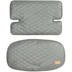 Roba Hochstuhl-Sitzverkleinerer 2-teilig Stone gesteppt , Textil , 28x25x45.5 cm , Babymöbel & Kindermöbel, Babyzimmer, Hochstühle