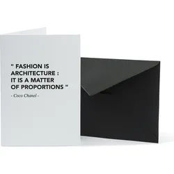 Architects Quotes Fashion Architecture Karte mit Umschlag