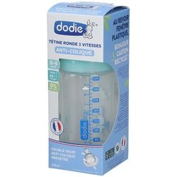 dodie® Initiation+ Flasche Valentin Green 0-6 Monate