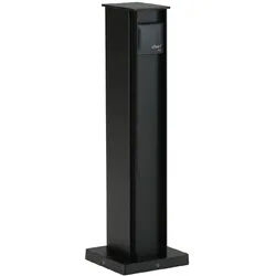 Albert Steckdosensäule, 2 Schuko-Steckdosen, schwarz, IP44