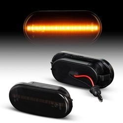 Led Seitenblinker Schwarz für VW Caddy 2 + 3 Passat 35i 3B 3BG T5