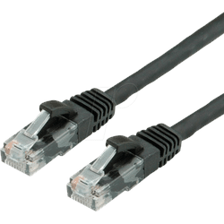 VALUE 21991035 - Patchkabel Cat.6, UTP, LSOH, schwarz, 1 m