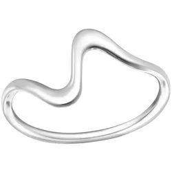 Order & Smile Schmuck Silberring Ring Welle Silber 925 52
