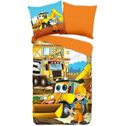 Kinderbettwäsche , Multicolor , Textil , Fahrzeuge , 135x200 cm , atmungsaktiv , Heimtextilien, Bettwäsche & Leintücher, Kinderbettwäsche