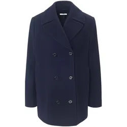 La veste caban 100% laine vierge Peter Hahn bleu