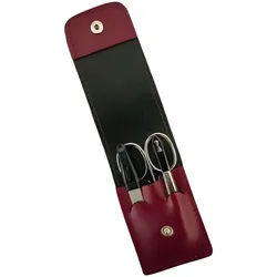 EloModa Maniküre-Kosmetik-Etui Solingen* Maniküre Set im Lederetui – Made in Germany – Nagelschere, 3 tlg., Made in Germany