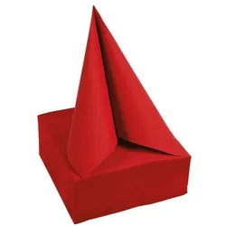 PROnappe Cocktail-Servietten 2-lagig 20 x 20 cm 50 Stück rot, 20x20 cm