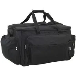 vidaXL Sporttasche 57 x 35 x 34 cm Angeltasche Wasserdicht Schwarz Oxford-Gewebe schwarz
