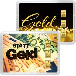 3 x 1 g Gold Geschenkkarte Gold statt Geld