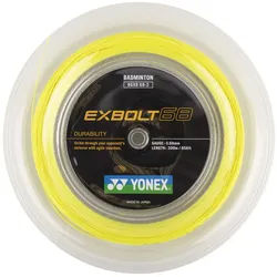 Yonex Badmintonsaite Exbolt 68 (Haltbarkeit) gelb 200m Rolle