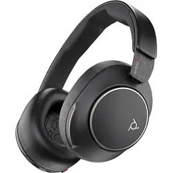 POLY Voyager Surround 80 UC Bluetooth Over‐Ear Headset mit Active Noise Cancelling, USB‐C, inkl. Adapter, Over-ear Kopfhörer Schwarz