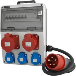 Baustromverteiler CAS 3x230V 32A 16A Doktorvolt DV-8133-F
