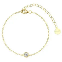 XENOX Armband Armband Damen Pure Essentials Zirkonia Silber Vergoldet XS10614G