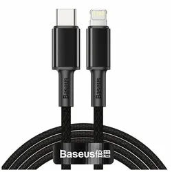 Baseus Baseus Geflochtenes Kabel Typ-C auf Lightning, PD, 20W, 2m (Schwarz) Smartphone-Kabel