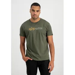 Alpha Industries T-Shirt »Alpha Industries Men - T-Shirts Alpha Label T« Alpha Industries dark olive XS