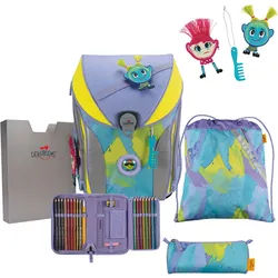 DerDieDas ErgoFlex MAX Schulrucksack-Set 5-teilig mit Sportbeutel Hippie Hair