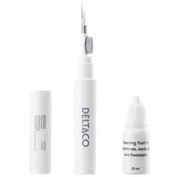 Cleaning kit for earphones earbuds and headsets white