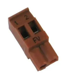 Buderus Anschlussklemme 2-polig FV, Signalbraun, 7747023728 7747023728