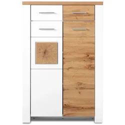 Kommode LIVIN MATERA (BHT 80x122x39 cm) - weiß - BHT 80x122x39 cm
