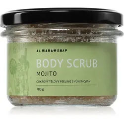 Almara Soap Body Scrub Körper-Peeling mit Zucker für Cellulite mit Duft Mojito 180 g
