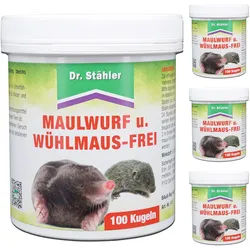 Silberkraft Maulwurf- u. Wühlmausfrei 4x100 St