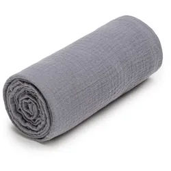 T-Tomi Musselinbadetuch Grey 1 St anthrazitgrau