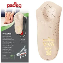 Pedag Einlegesohlen pedag Viva Mini Extra leichtes Kurz-Fußbett aus Leder Gr.35-47, Kurz-Fussbett 35