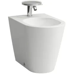 LAUFEN Kartell Stand-Bidet 8323310003021 weiß, 37x54,5cm, 1 Hahnloch, mit Ab- und Überlaufventil